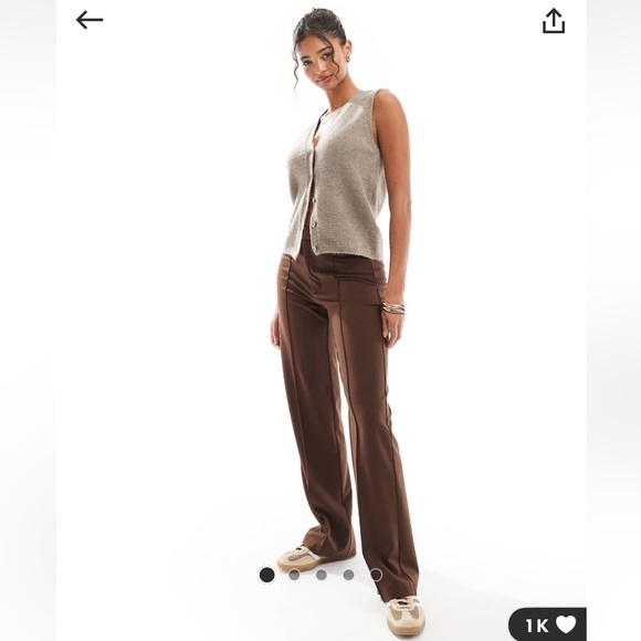 Pull&Bear Brown Women's Pants NWT - Picture 1 of 6